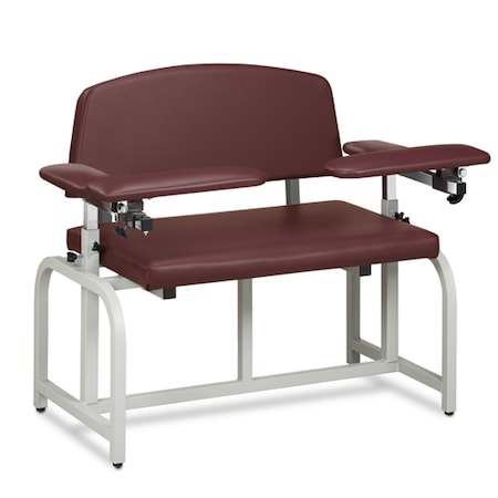 Bariatric, Blood Drawing Chair W/ Padded Arms, Slate Blue